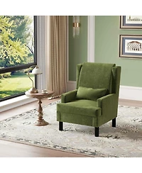 gaomon Upholstered Wingback Accent Chair, Modern Reading Armchair for Living Room