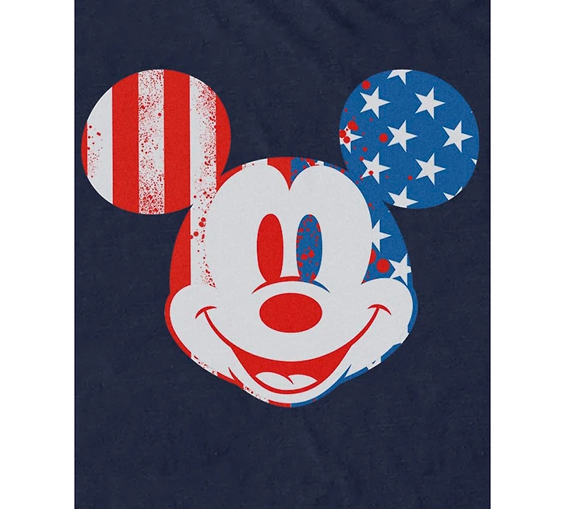 Fifth Sun Men's Dis Mickey Flag Face Graphic T-Shirt