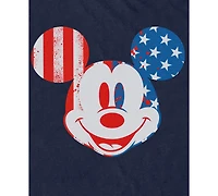 Fifth Sun Men's Dis Mickey Flag Face Graphic T-Shirt