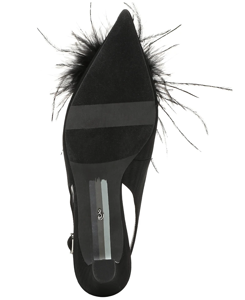 Sam Edelman Women's Finch Feather Slingback Pumps