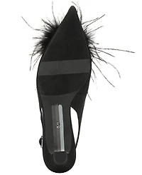 Sam Edelman Women's Finch Feather Slingback Pumps