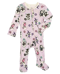 Nightmare Before Christmas Minnie MouseBaby Girls' (new born to 24 M ) 2-Pack Footed Sleep N' Play Coveralls