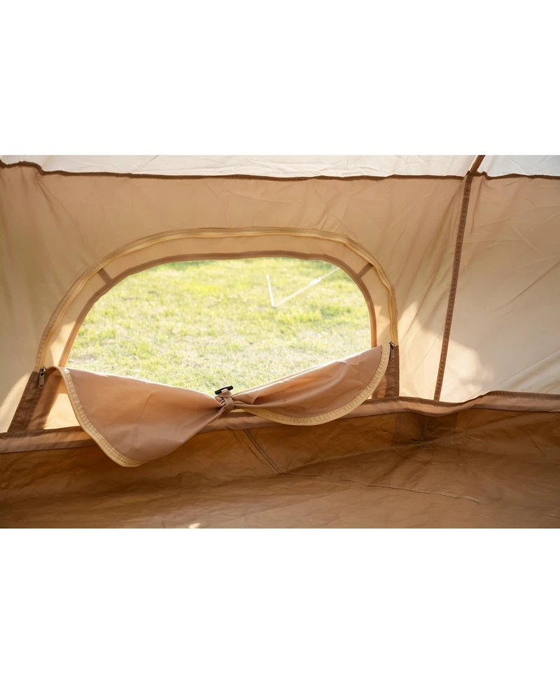 Streamdale Furniture Oxford Bell Tent for Family Camping - 9.8ft Yurt with Stove Jack