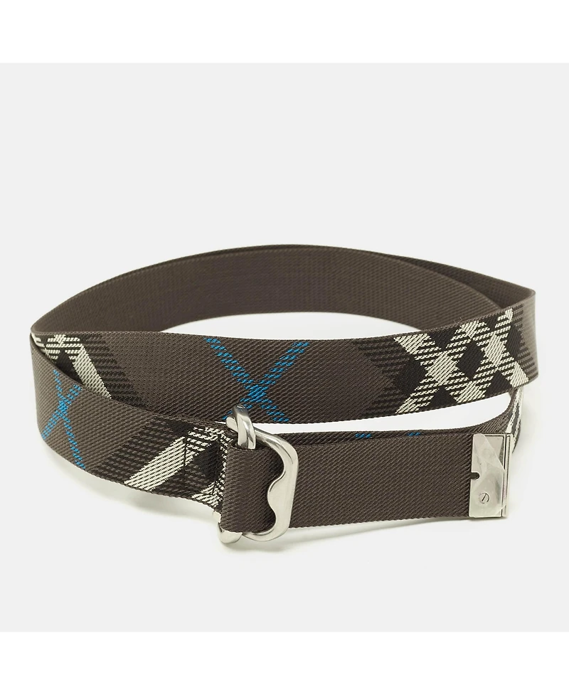 Pre-Owned Burberry Men's Webbing Buckle Belt