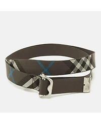 Pre-Owned Burberry Men's Webbing Buckle Belt