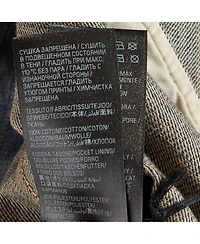 Pre-Owned Balenciaga Men's Unisex Crypto Print Denim Faded Oversized Jacket