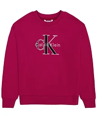 Calvin Klein Girls' 7-16 Crewneck Sweatshirt