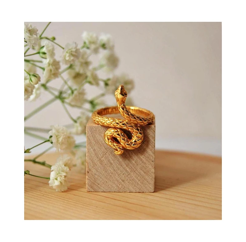Mantra Rebirth and Renewal Snake Ring
