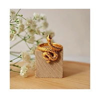 Mantra Rebirth and Renewal Snake Ring