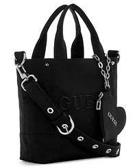 Guess Sasha Small Heart Charm Tote Handbag