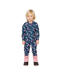 Deux par Baby Girls 6M to 24 M One Piece Thermal Underwear Floral Print