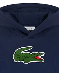 Lacoste Boys' 10-16 Long-Sleeve Chenille Patch Hoodie