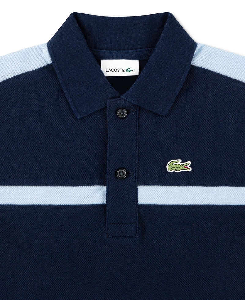 Lacoste Boys' 10-16 Color-Block Short-Sleeve Polo Shirt