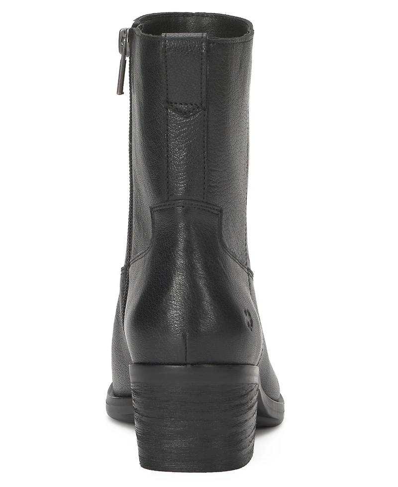 Lucky Brand Women's Leather Almond Toe Ankle Booties