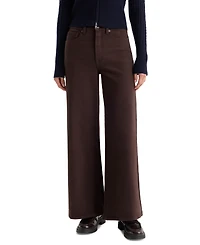 Good American Women's High-Rise Palazzo Wide-Leg Ankle Pants