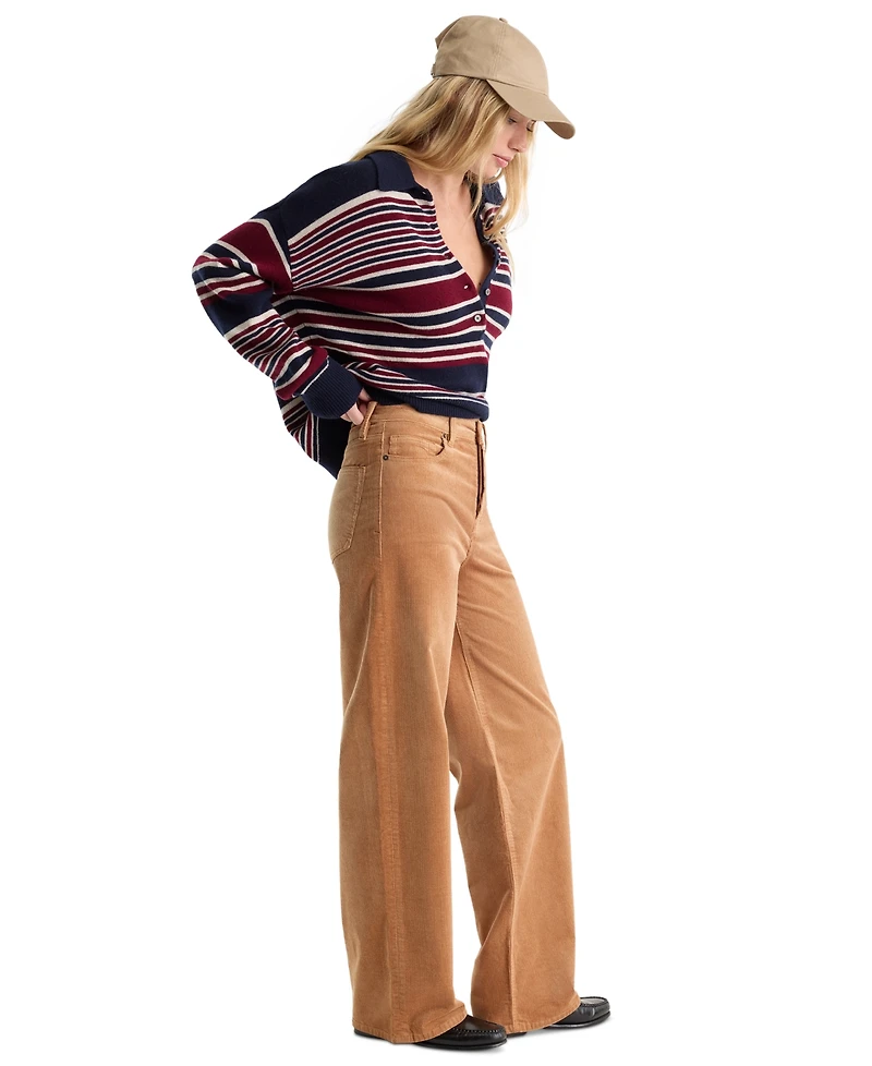 Good American Women's High-Rise Relaxed Wide-Leg Jeans