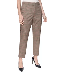 Tommy Hilfiger Women's Plaid Mid-Rise Ankle Pants