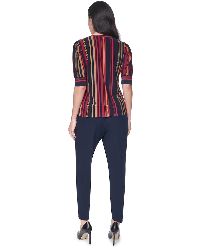 Tommy Hilfiger Women's Short-Sleeve Striped Top