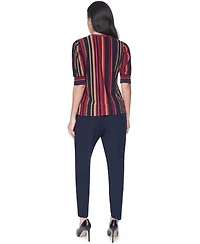 Tommy Hilfiger Women's Short-Sleeve Striped Top