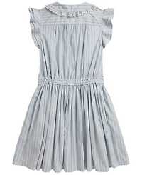 Polo Ralph Lauren Girls' 7-16 Striped Cotton Poplin Shirtdress