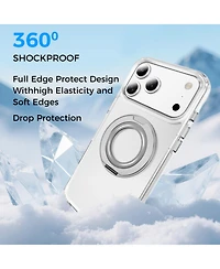 Alpha Digital iPhone 17 Series Magnetic Ring Stand, Shockproof Case