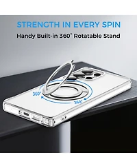 Alpha Digital Magnetic Ring Stand Shockproof Case Compatible with Samsung Galaxy S25 Ultra