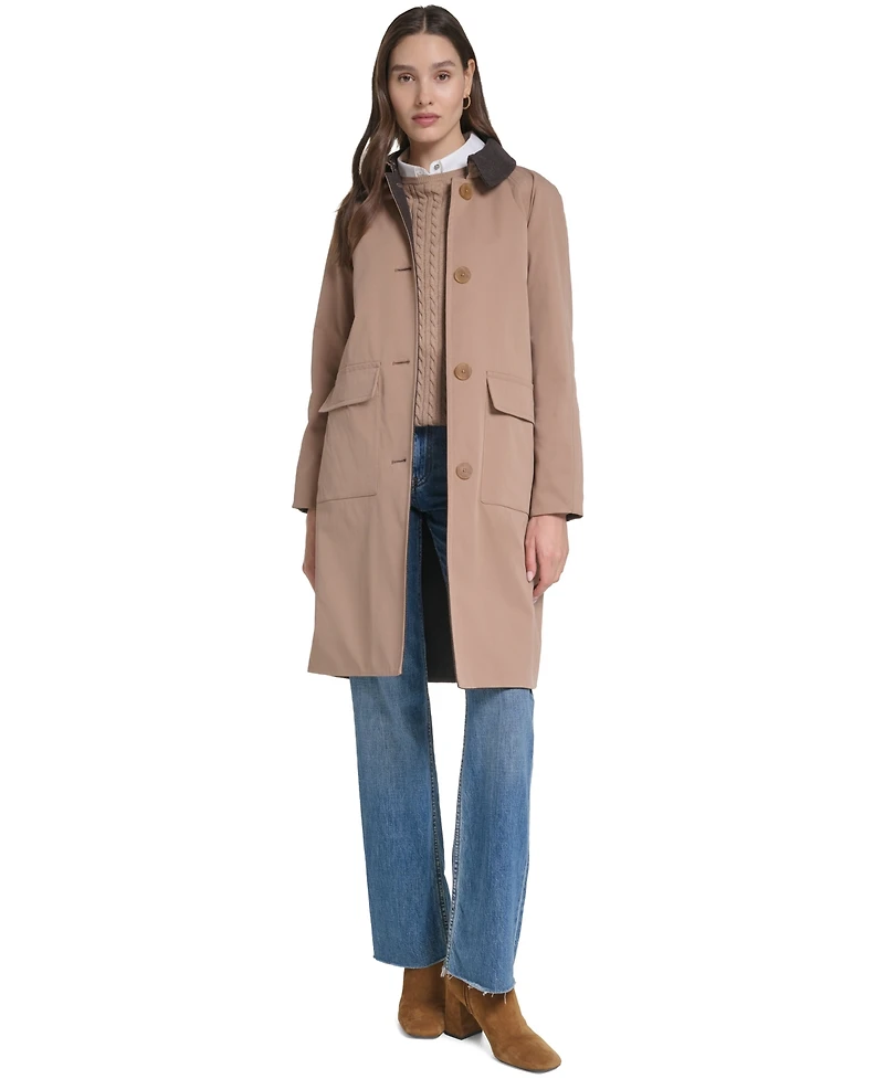 Cole Haan Women's Reversible Balmaccan Coat