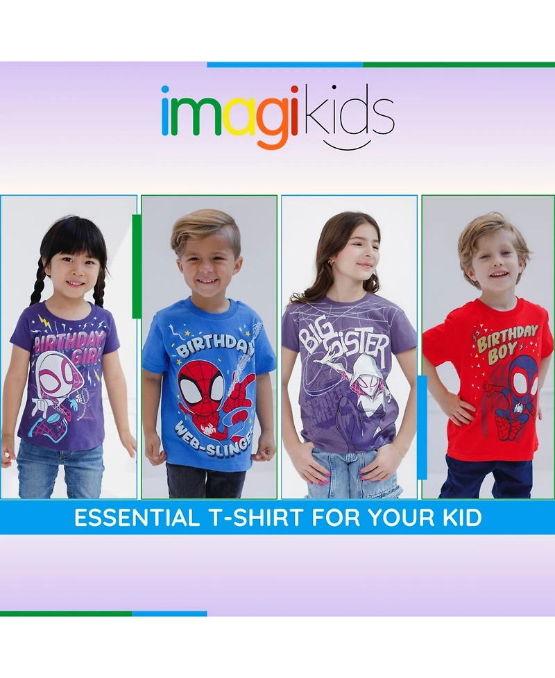 Spider-Verse Toddler Girls (2T-4T) Graphic Short Sleeve T-Shirt
