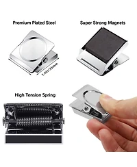 Danrong Heavy Duty Metal Magnetic Clips Extra Strong For Whiteboard Office Refrigerator Classroom