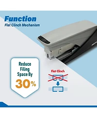 Danrong Effortless Flat Clinch Stapler 50 Less Force Anti Slip Base Custom Logo Option