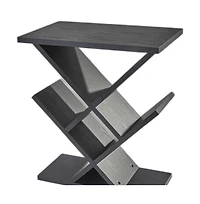 HomeRoots 19" Solid Wood Pedestal Console Table