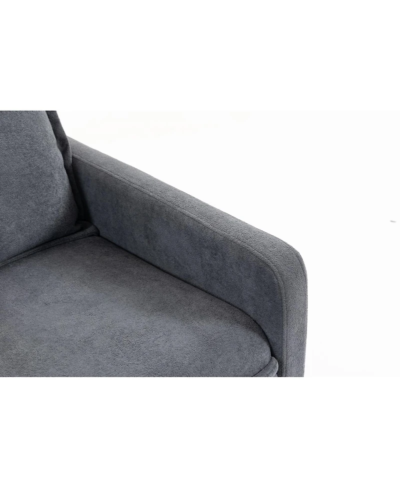 Streamdale Furniture Short plush manual button armchair sofa