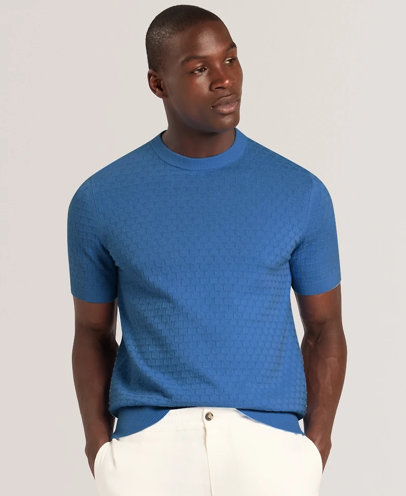 Ted Baker Men's Ingvi Weaves Textured Crewneck T-Shirt