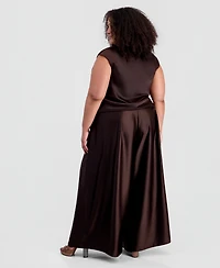Muse Plus Pleated Wide-Leg Pants