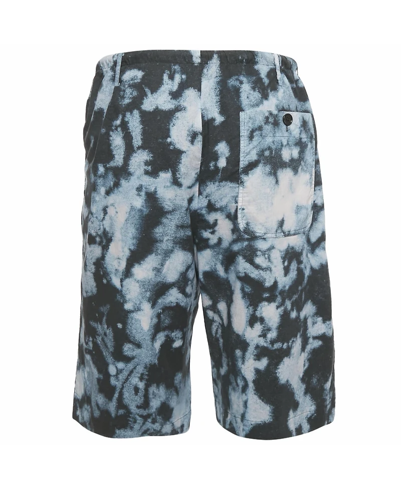 Pre-Owned Dries Van Noten Men's Abstract Print Cotton Shorts