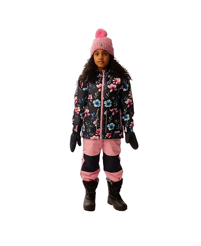 Deux par Little and Big Girl Light Weight Two Piece Chill Snowsuit Floral Print