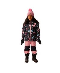 Deux par Little and Big Girl Light Weight Two Piece Chill Snowsuit Floral Print