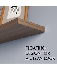 Fm Furniture Set of 2 Iva Floating Shelf in Melamine