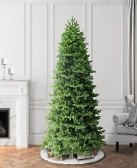 Puleo International 6.5" Pre-Lit Artificial Slim Noble Fir Tree