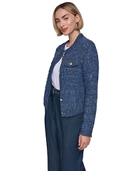 Sonia Rykiel Women's Five-Button-Front Sweater Denim Jacket