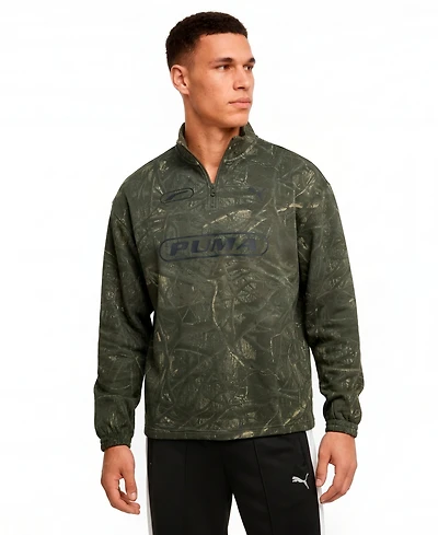 Puma Men's Camo Graphic Half-Zip T-Shirt