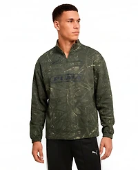Puma Men's Camo Graphic Half-Zip T-Shirt