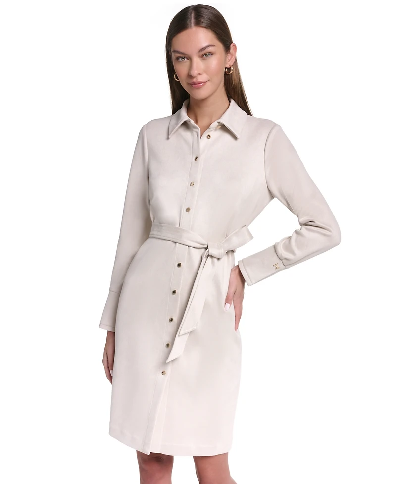 Halston Women's Midi Shirt Dress