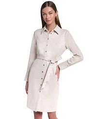 Halston Women's Midi Shirt Dress