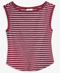 On 34th Women's Stripe Boat-Neck Tank, Created for Macy's