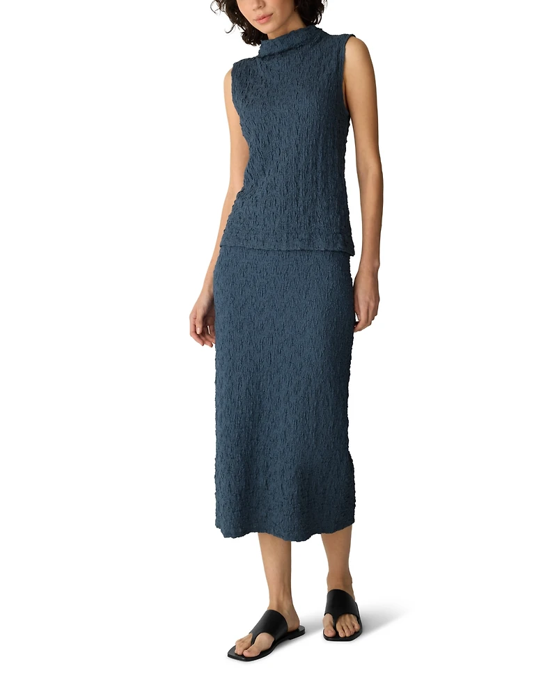 Eileen Fisher Women's Bubble Jacquard Slim-Fit Pencil Skirt
