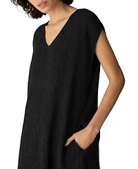 Eileen Fisher Women's V-Neck Cap-Sleeve Dress