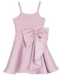 Rare Editions Girls' 7-16 Solid Mikado Cascade Dress