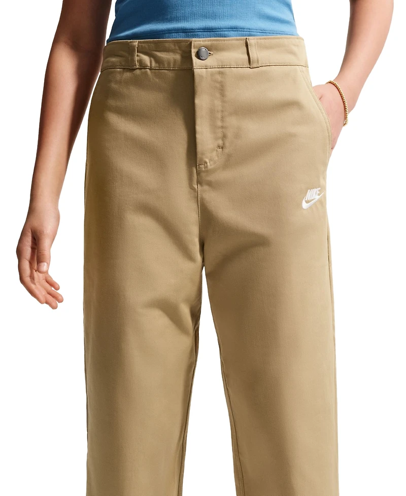 Nike Boys' and Girls' 7-20 Sportswear Club Woven Straight-Leg Pants