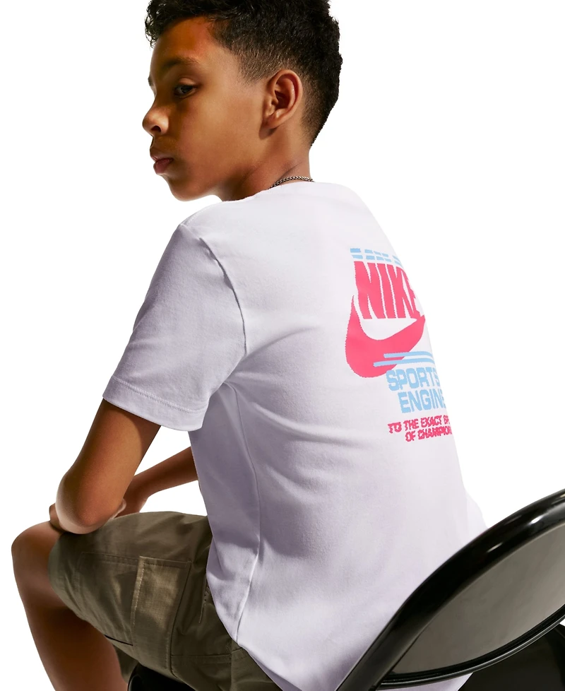 Nike Boys' 8-20 Sportswear Logo Print Short-Sleeve T-Shirt